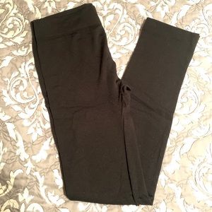 Black fleece lined leggings M/L